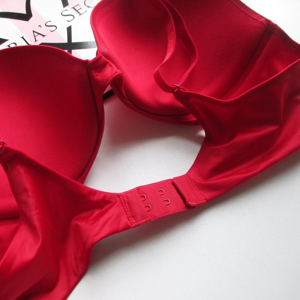 VICTORIA'S SECRET VERY SEXY So Obsessed Red Push-Up Bra 34C NWT VS - Picture 3 of 6